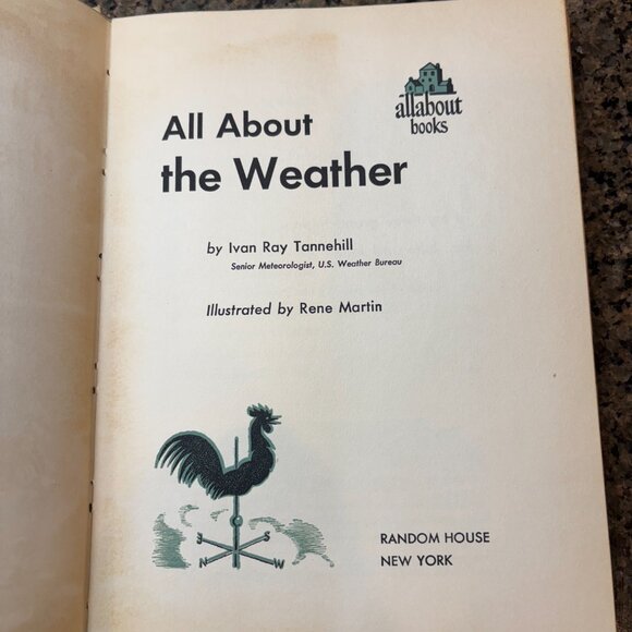 ALL ABOUT THE WEATHER (ALLABOUT BOOKS, 5) By Ivan Ray Tannehill - Hardcover - Picture 2 of 6